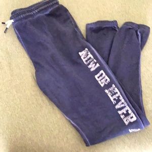 “Now or never “ sweatpants size XL (16) girls
